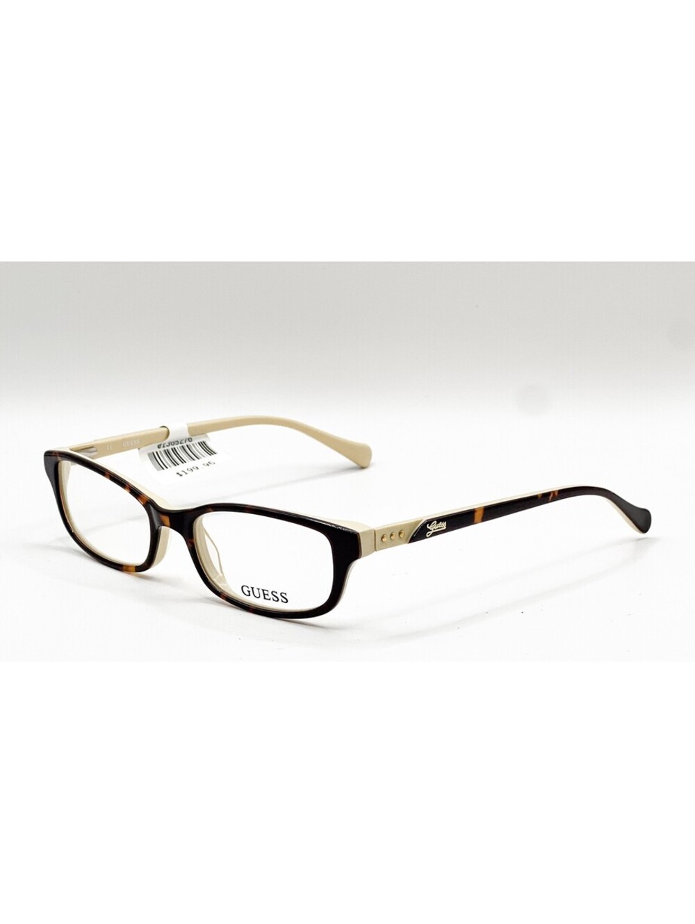 Guess GU 2292 Tocrm Tortoise Cream Rectangle Authentic Eyeglass Frames 50-17
